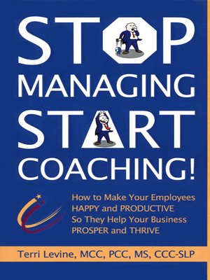 cover image of Stop Managing, Start Coaching!